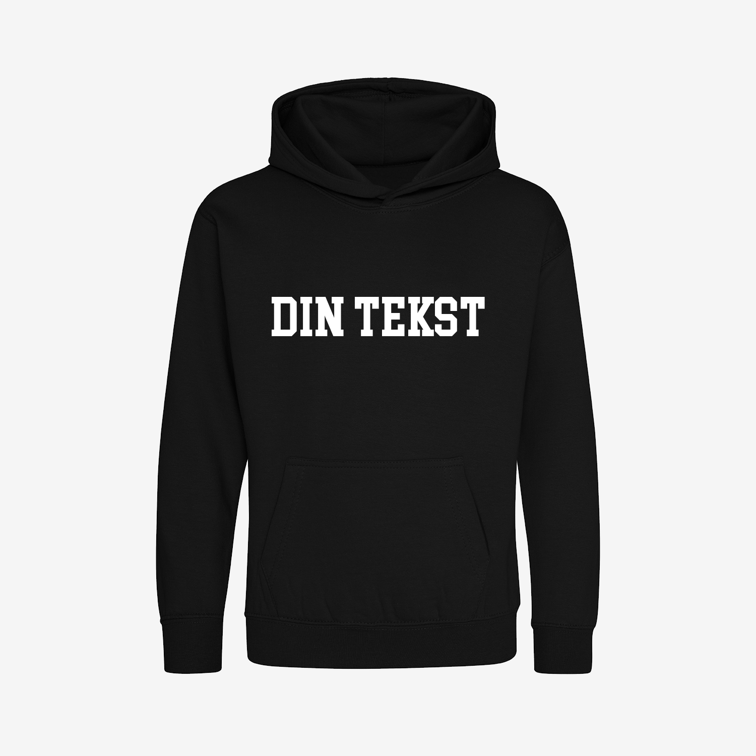 Din Tekst - Hoodie Børn