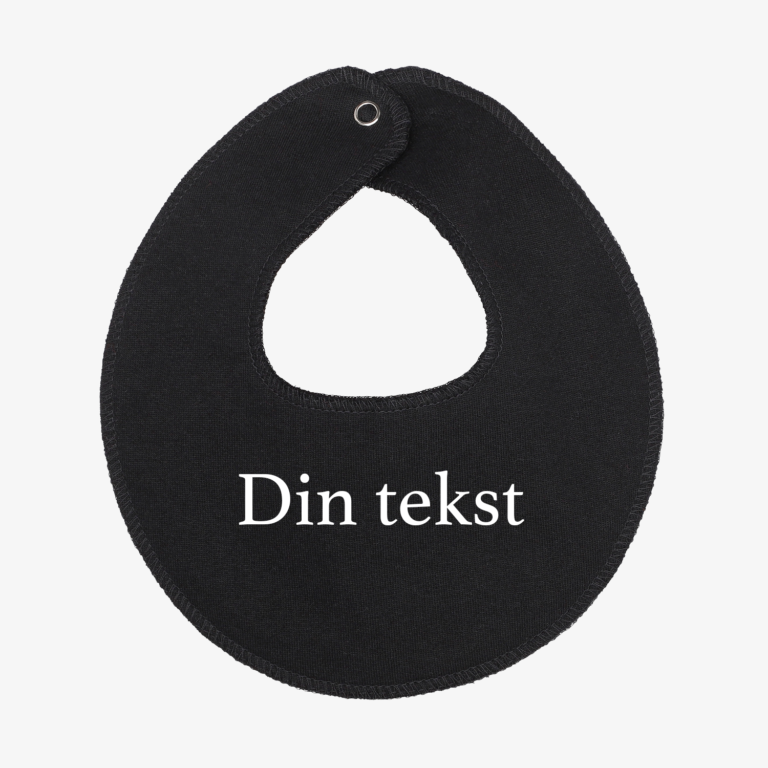 Din tekst - Rund Baby Hagesmæk
