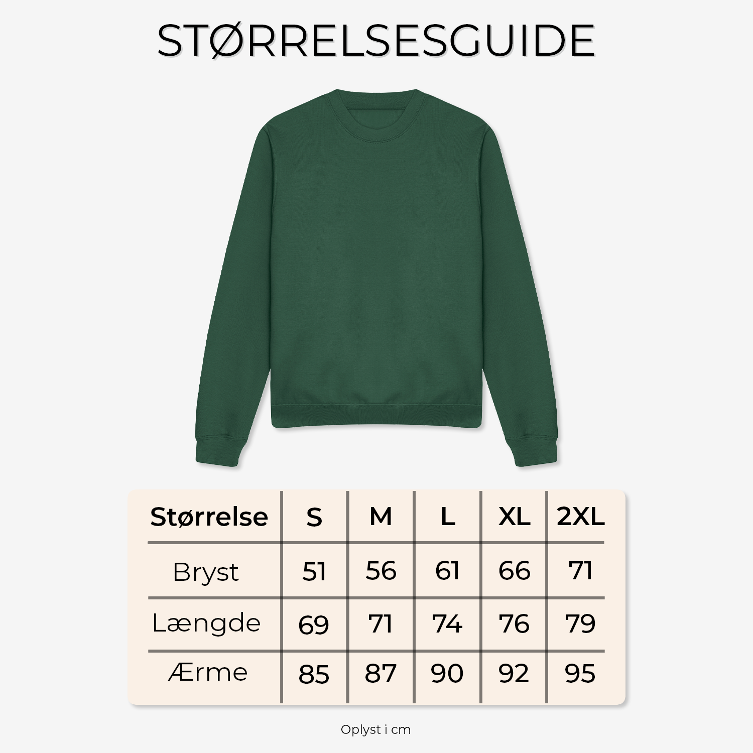 Din Tekst (Stor) - Sweatshirt